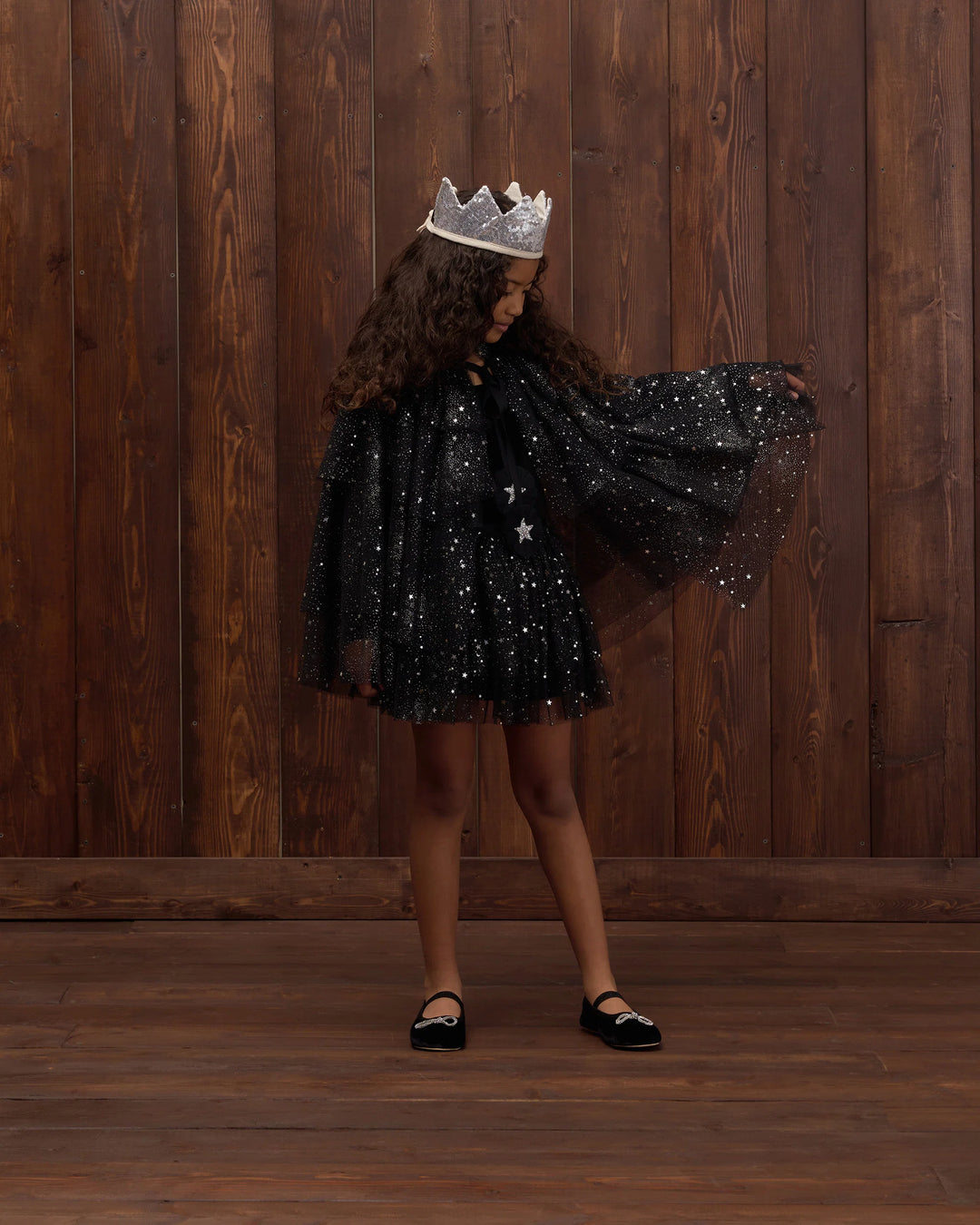 Noralee Tulle Black Cape
