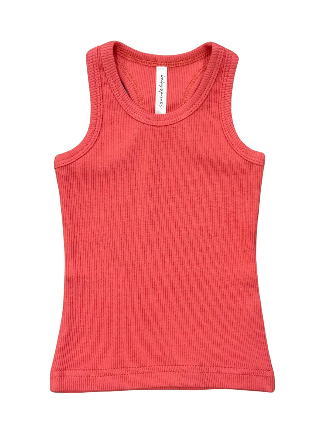 Babysprouts Ribbed Tank - Cherry Pink