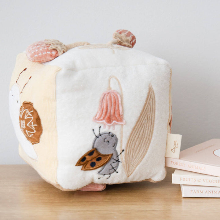 Crane Baby Soft Activity Cube - Violet