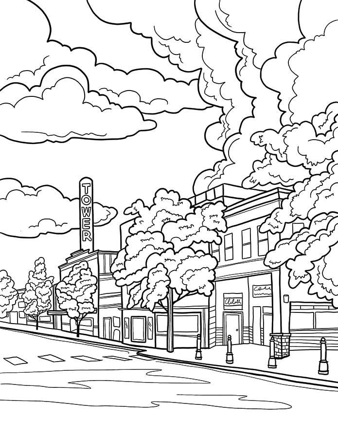 Michele Michael Art The Bend Coloring Book