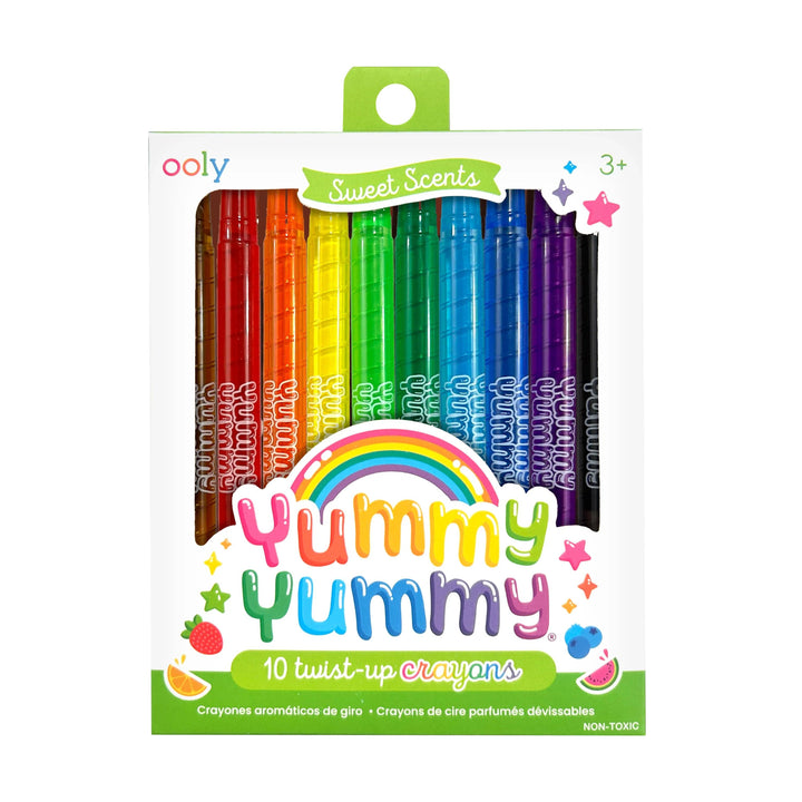 Ooly Yummy Yummy Sweet Scents Twist-Up Crayons (Set of 10)
