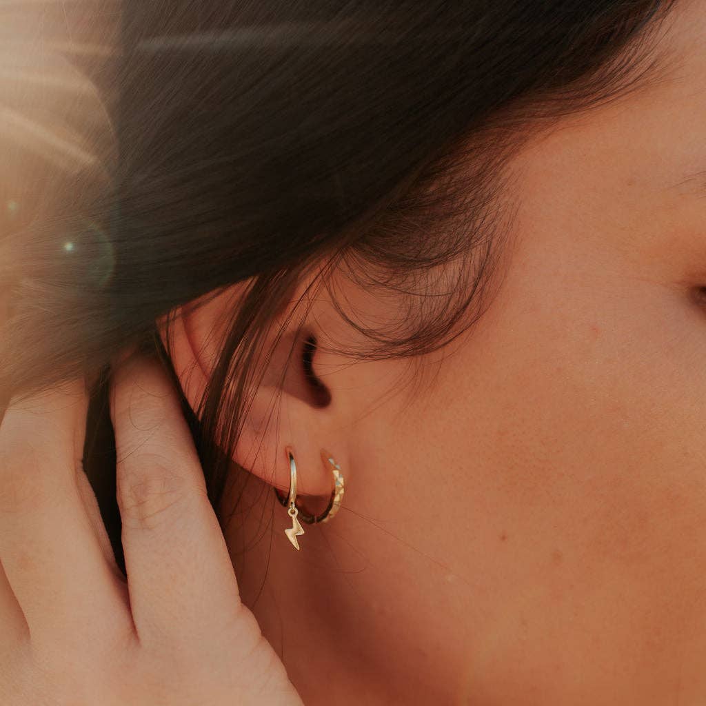 Mauve Jewelry Co. Lightning Hoops