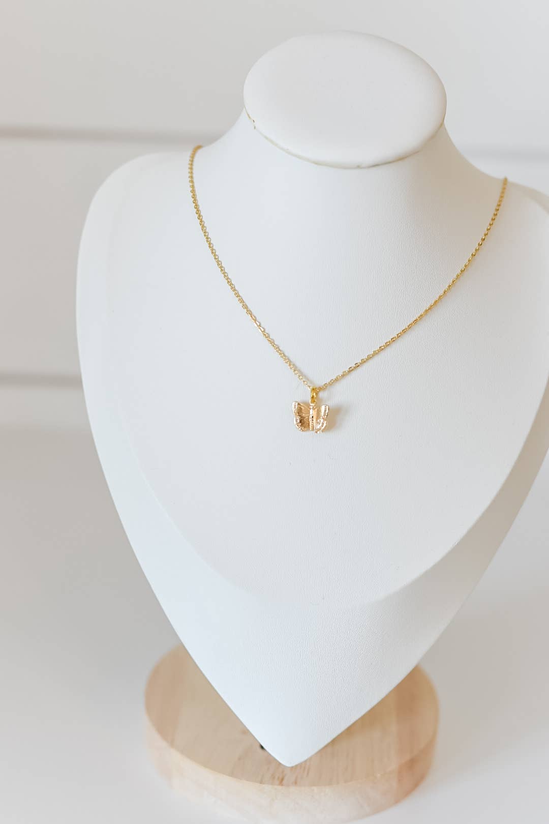 Bella Rey Gabrielle 18k Gold Plated Dainty Butterfly Necklace