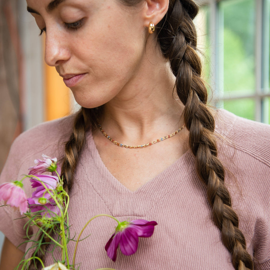 Bronwen Vintage Hoop Post Earrings