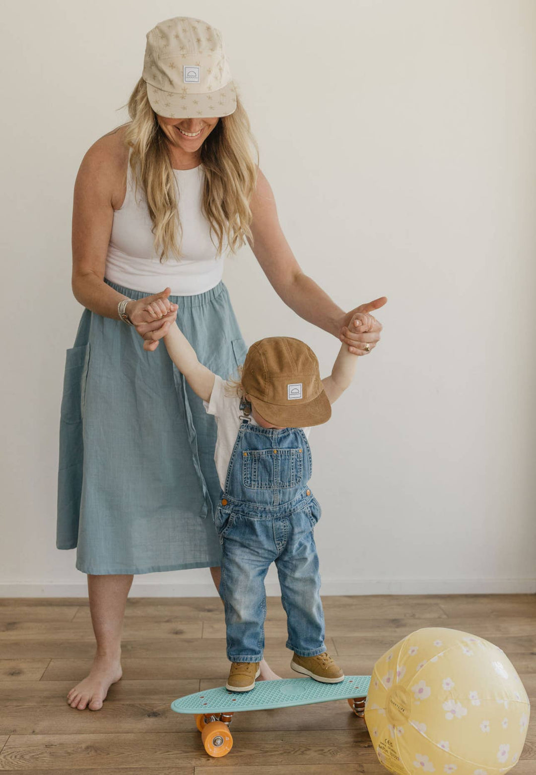 Hey August Corduroy Five Panel Hat - Canyon