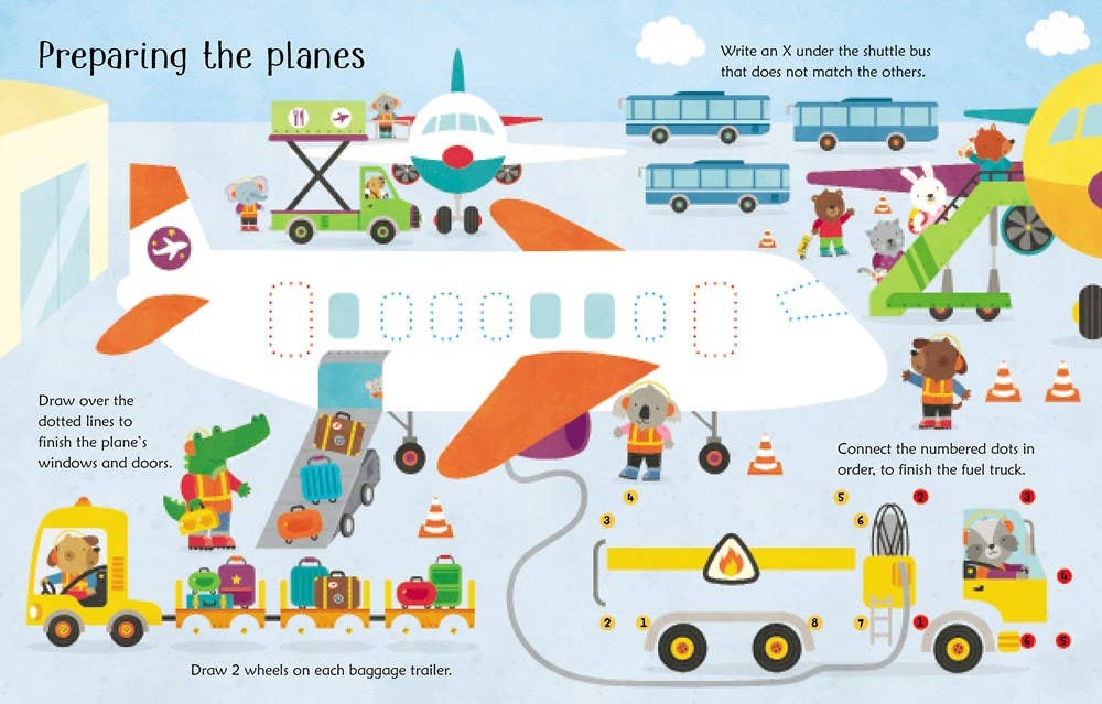 Usborne Wipe-Clean Airport Activities