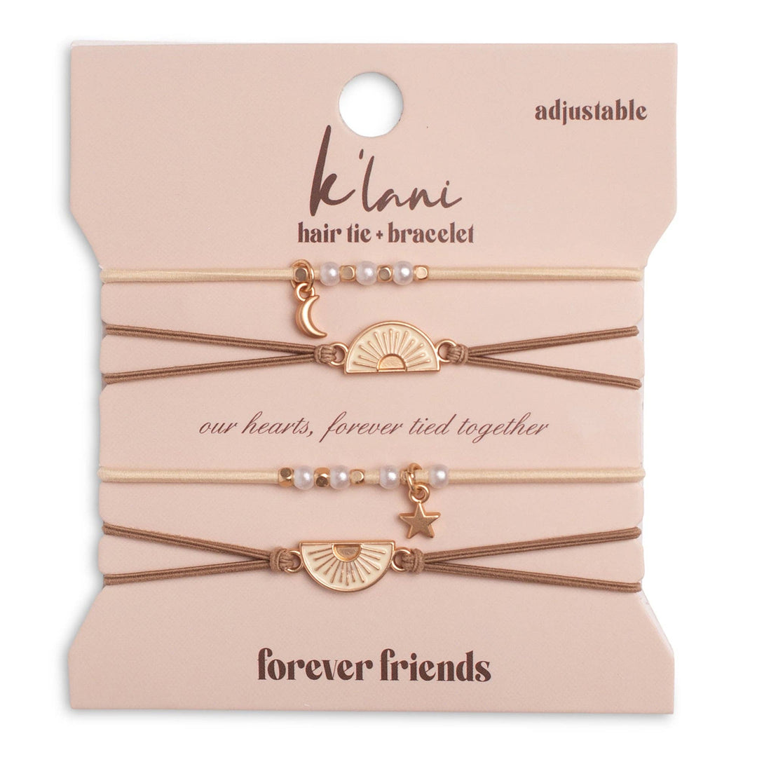 K'lani "Forever Friends" Sharable Friendship Hair Tie Bracelets