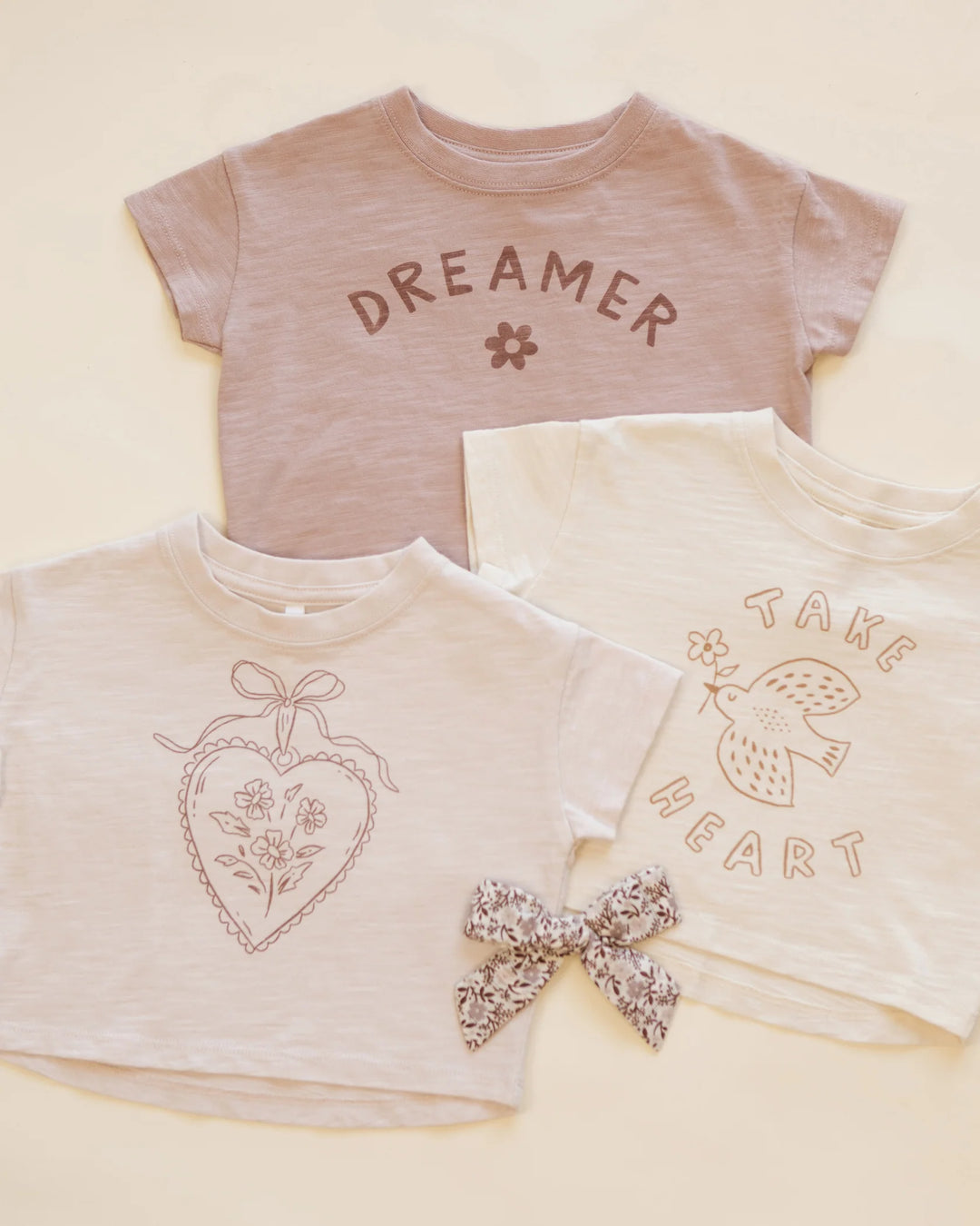 Rylee + Cru Boxy Tee - Heart Locket