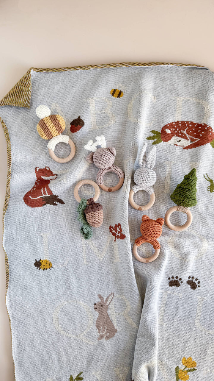 Blueberry Hill Teether - Fox