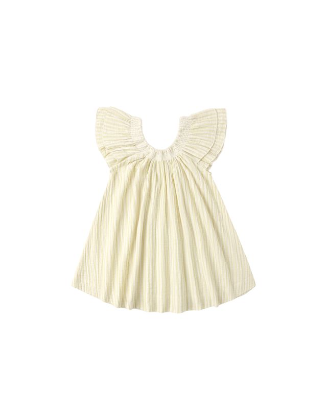 Rylee + Cru Lucia Dress - Citron Stripe