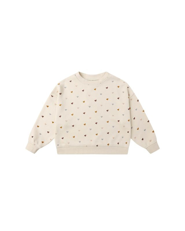 Rylee + Cru Boxy Pullover - Hearts