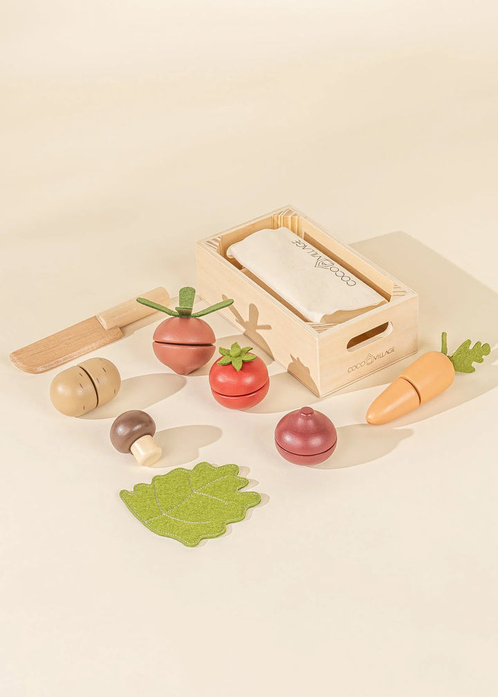 Coco Village Wooden Vegetables Playset