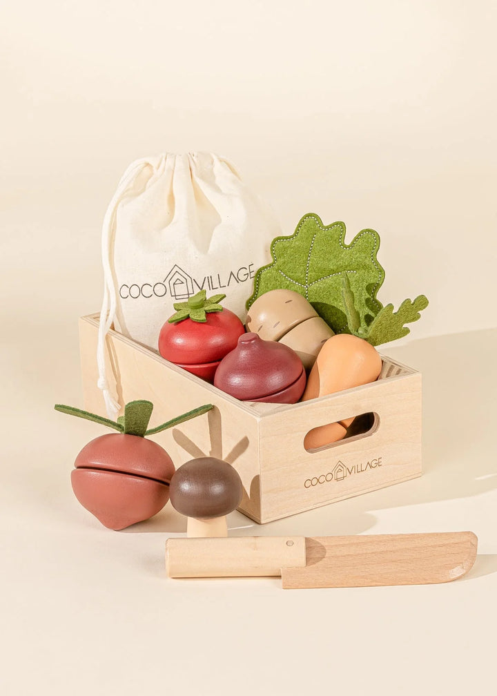 Coco Village Wooden Vegetables Playset
