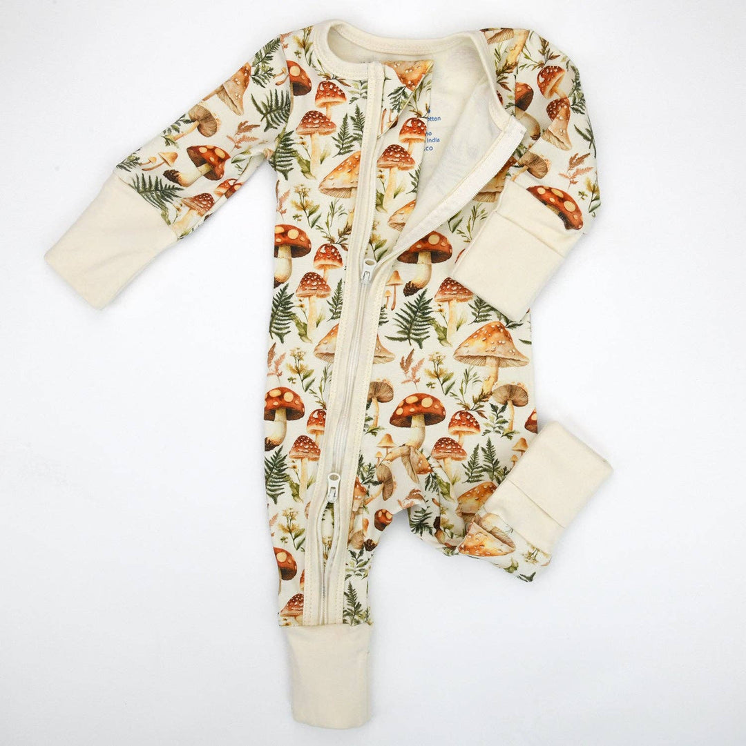 Earthy 2-Way Zip Front Zipper Sleeper - Anise