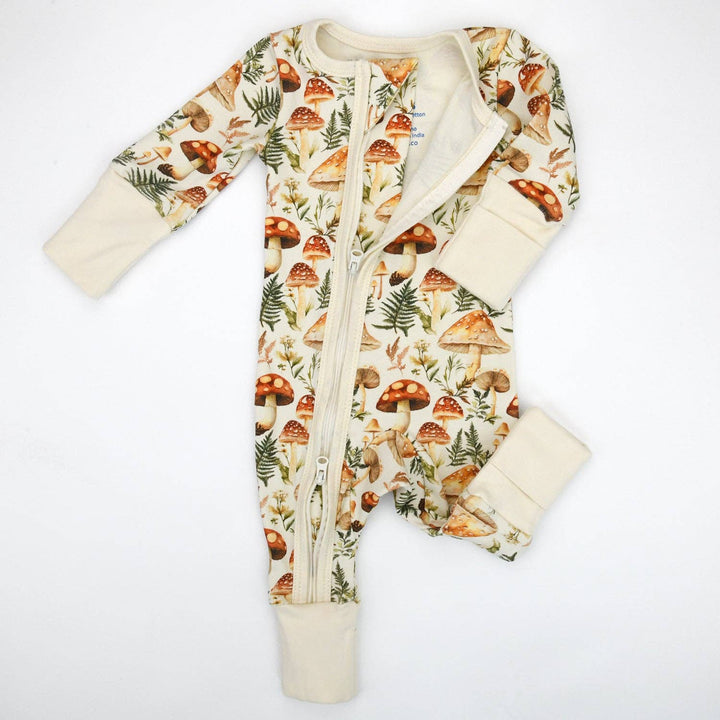 Earthy 2-Way Zip Front Zipper Sleeper - Anise