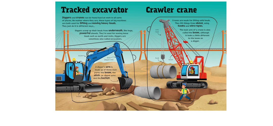 Usborne Great Big Diggers Board Book