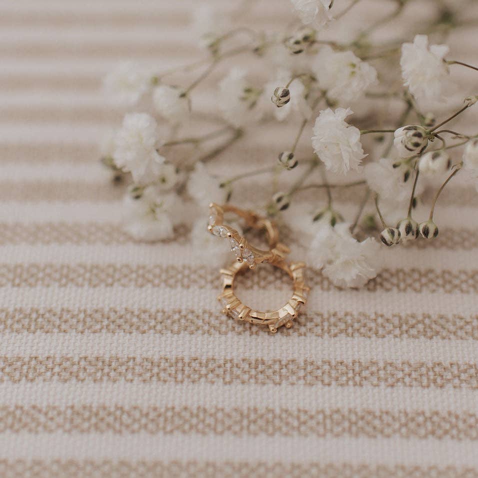 Mauve Jewelry Co Iris Diamond Hoops