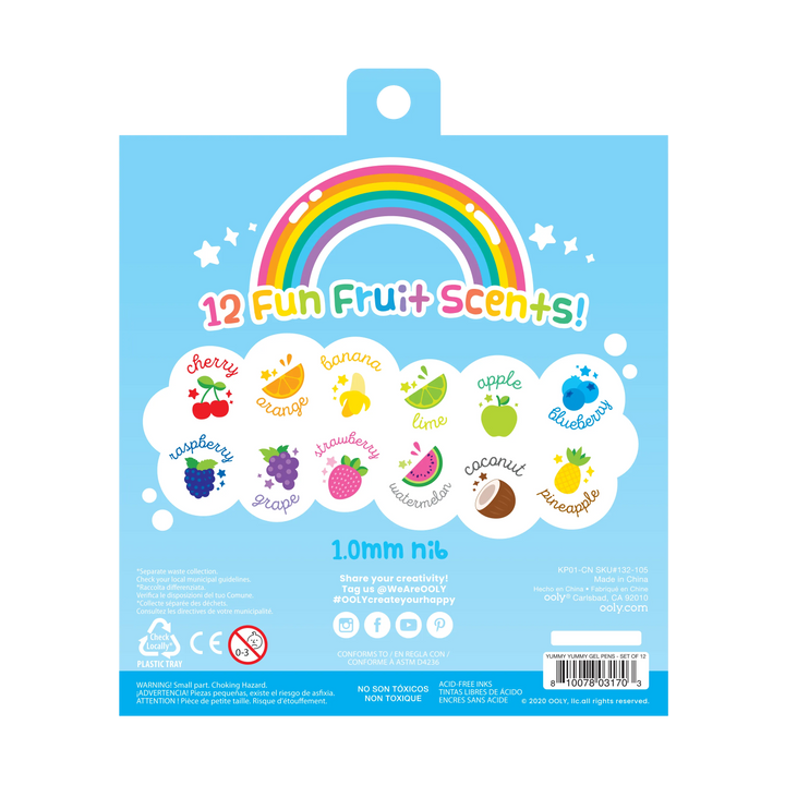 Ooly Yummy Yummy Scented Glitter Gel Pens (Set of 12)