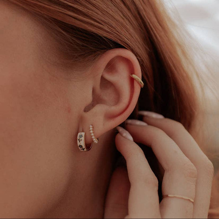 Mauve Jewelry Co Daphne Tea Cup Hoops