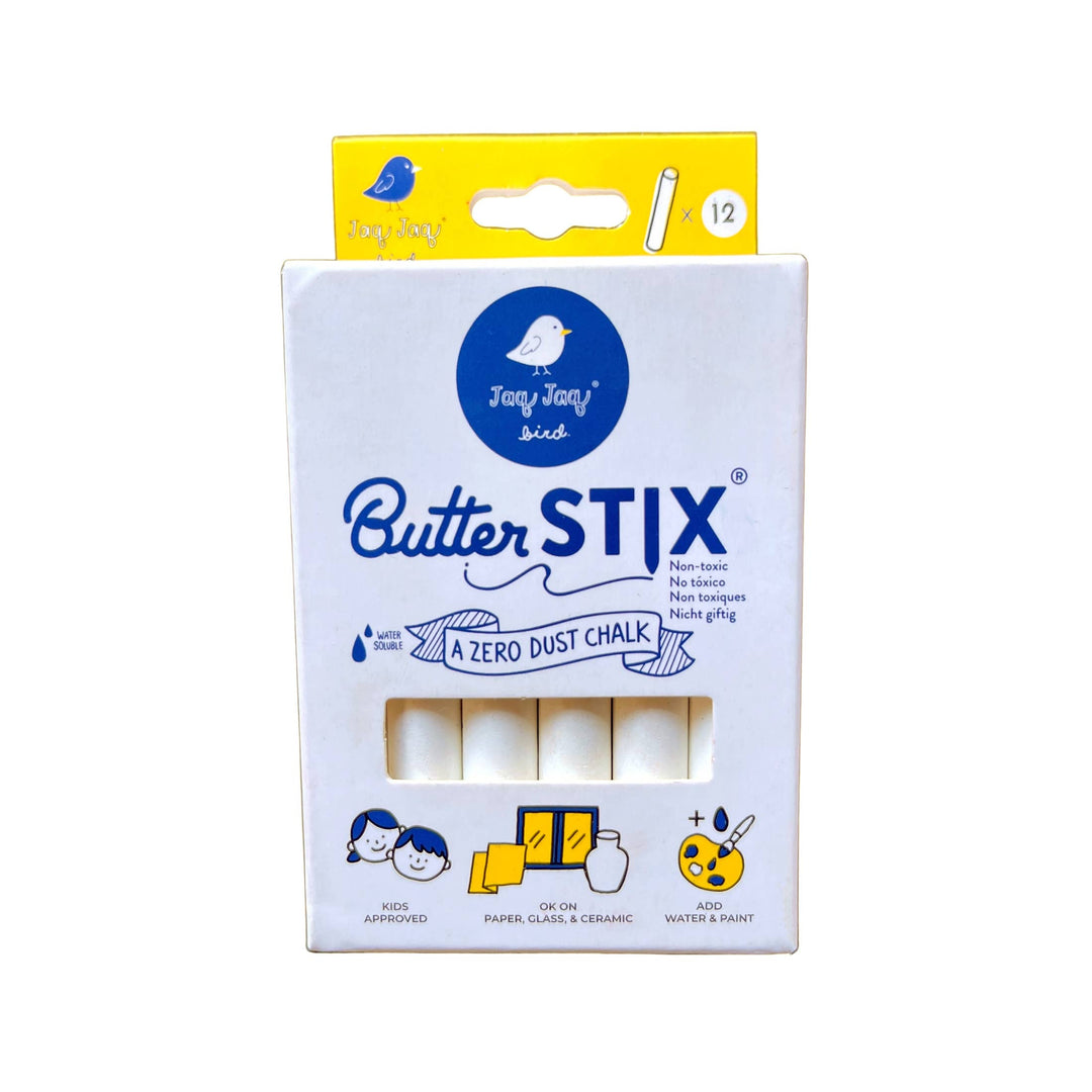 Jaq Jaq Bird ButterStix® Dustless Cream Chalk,Christmas Stocking Stuffer