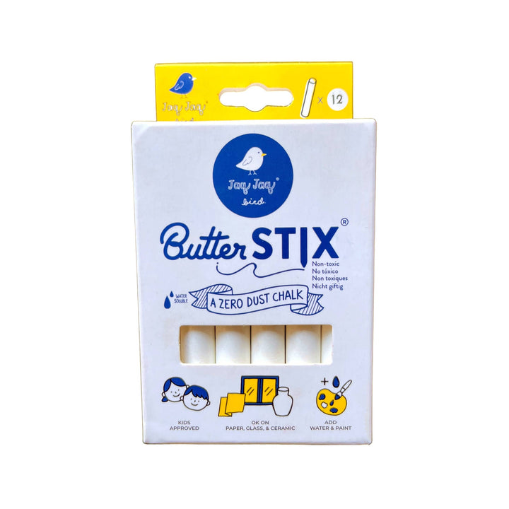Jaq Jaq Bird ButterStix® Dustless Cream Chalk,Christmas Stocking Stuffer