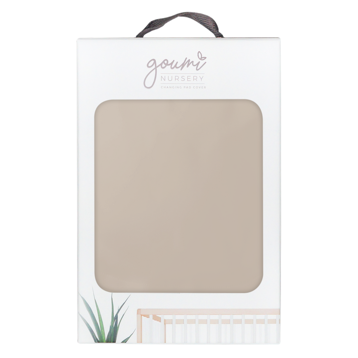 Goumi Viscose + Organic Cotton Changing Pad Cover - Sandstone