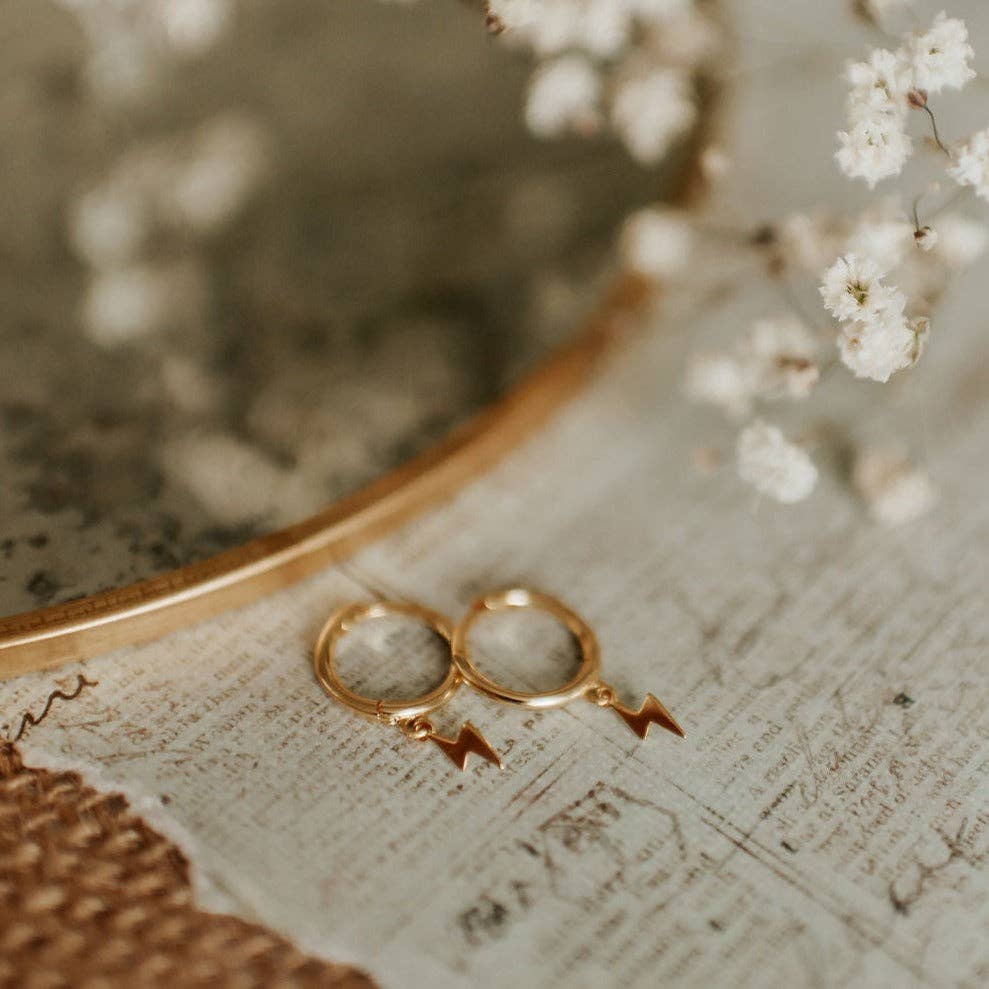 Mauve Jewelry Co. Lightning Hoops