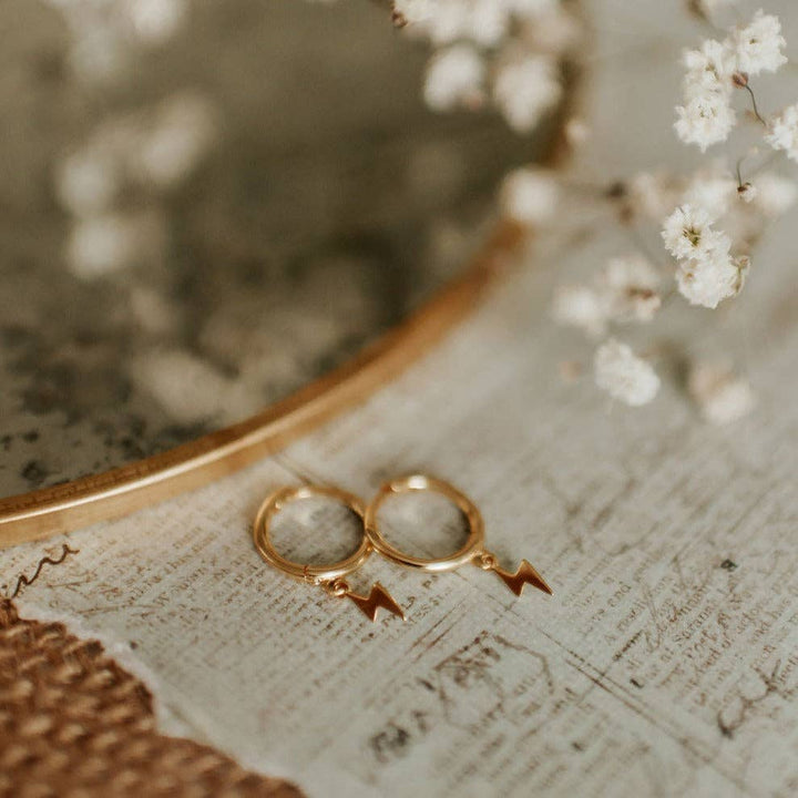 Mauve Jewelry Co. Lightning Hoops