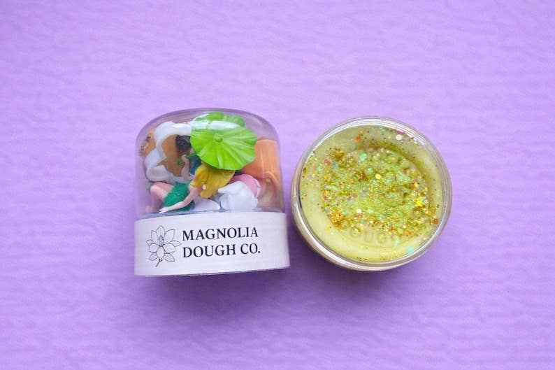 Magnolia Dough Co. Sensory Play Jar - Fairy Garden
