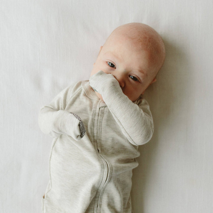 Goumi Grow With You Footie + Snug Fit - Storm Gray