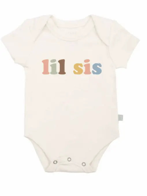 Finn + Emma Baby Graphic Organic Bodysuit - Lil Sis Desert Bloom