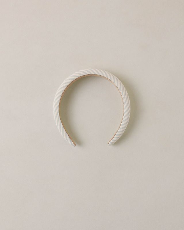 Noralee Padded Headband - Sky Stripe Seersucker