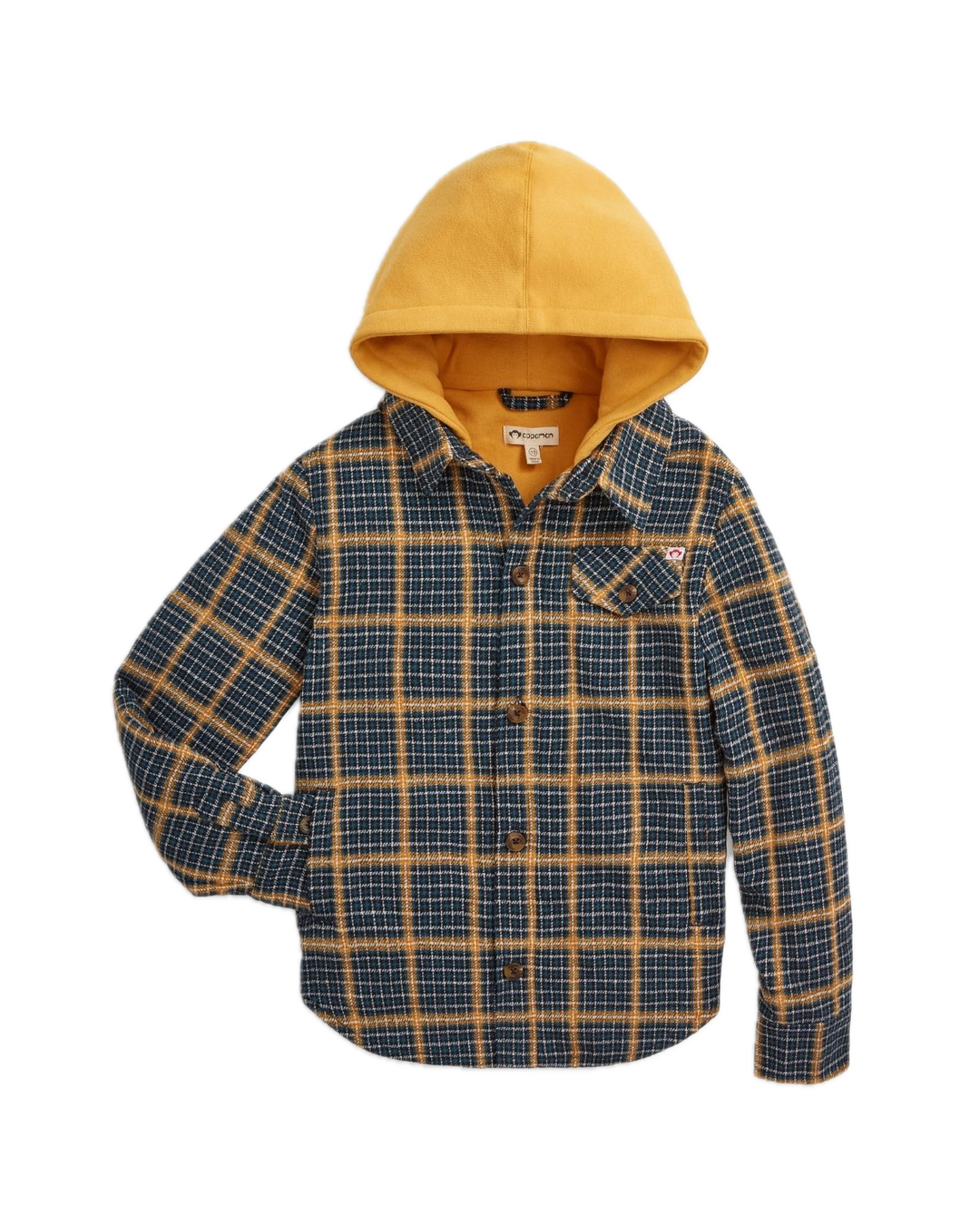 Appaman Glen Plaid Hooded Flannel - Evergreen Check