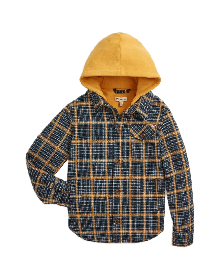 Appaman Glen Plaid Hooded Flannel - Evergreen Check