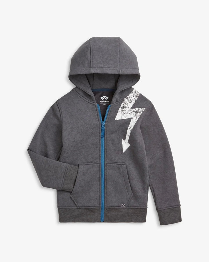 Appaman Striver Zip Up Hoodie - Washed Grey