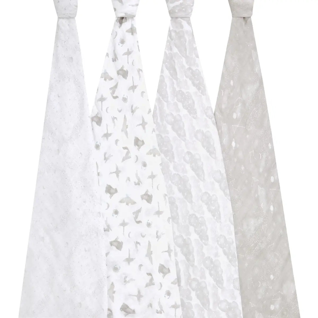 Aden + Anais Organic Cotton Muslin Swaddle 4 Pack - Map The Stars