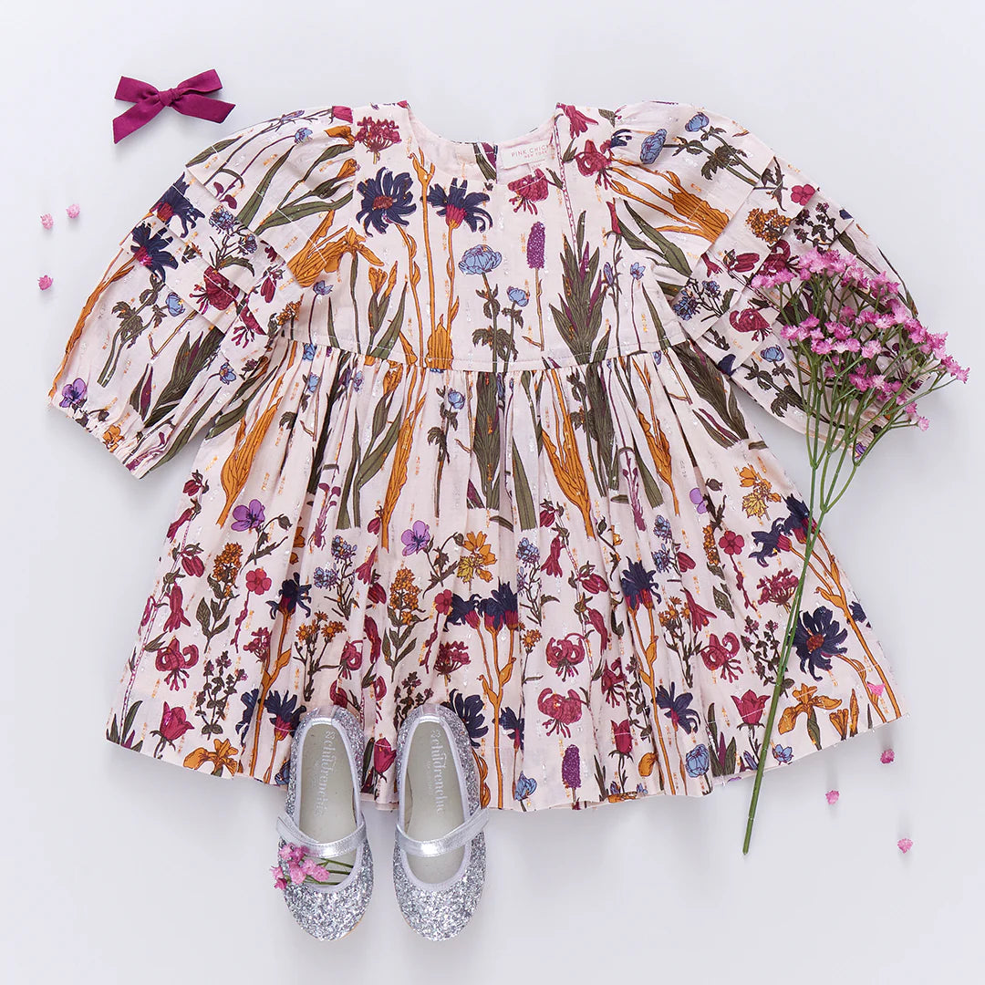 Pink Chicken Brooke Dress - Autumn Flowers