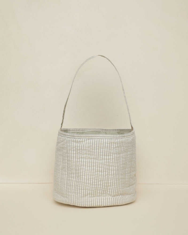 Noralee Easter Basket - Sage Stripe