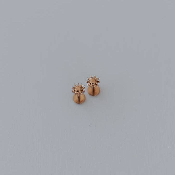 Mauve Jewelry Co Sunshine Flat Back Studs