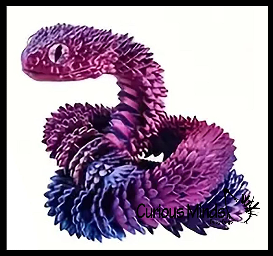 Curious Minds Toys 3D Printed Large 12" Snake Wiggle Articulated Jointed Motion