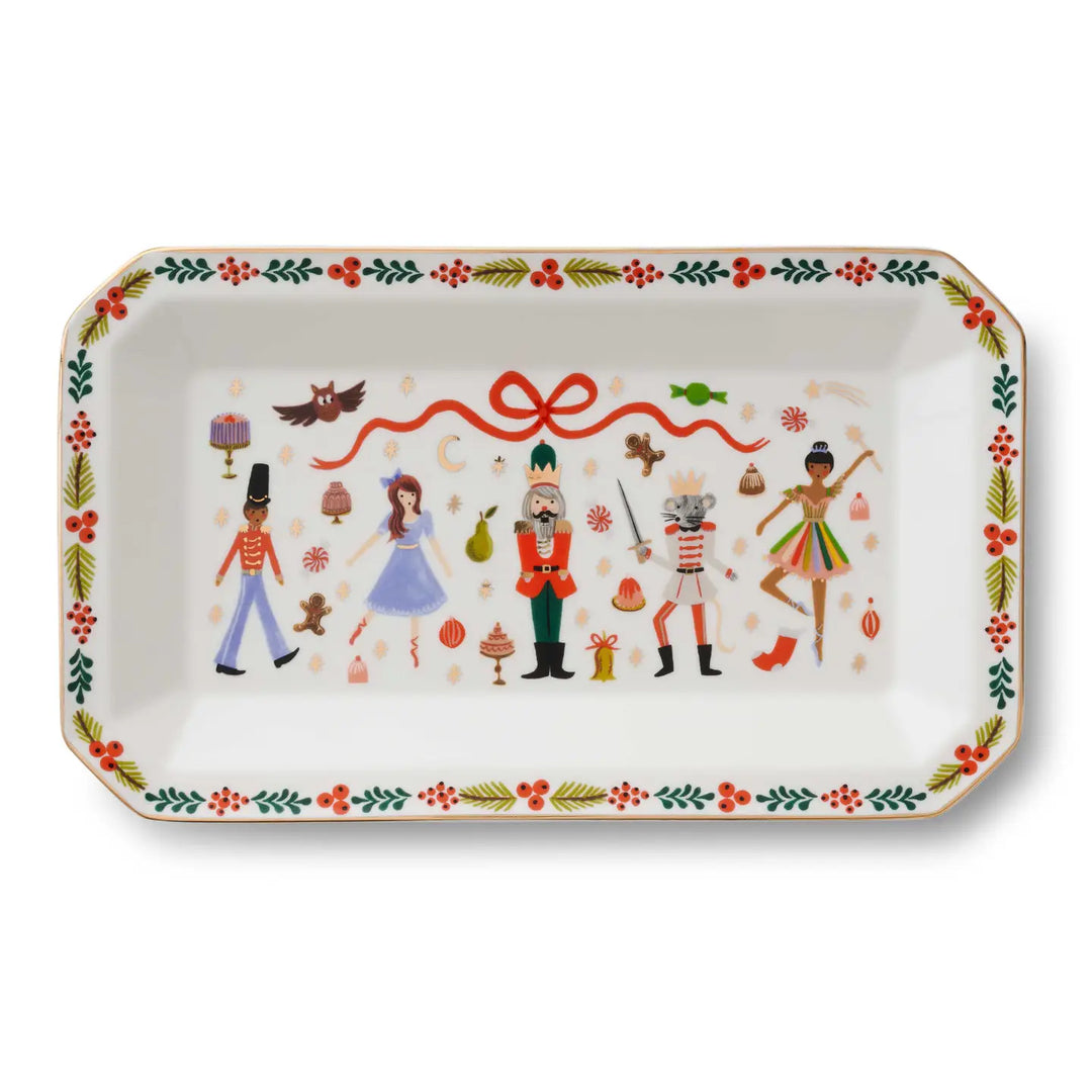 Rifle Paper Co Porcelain Large Catchall Tray - Nutcracker