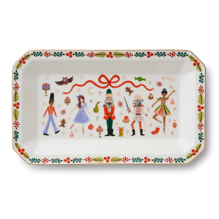 Rifle Paper Co Porcelain Large Catchall Tray - Nutcracker