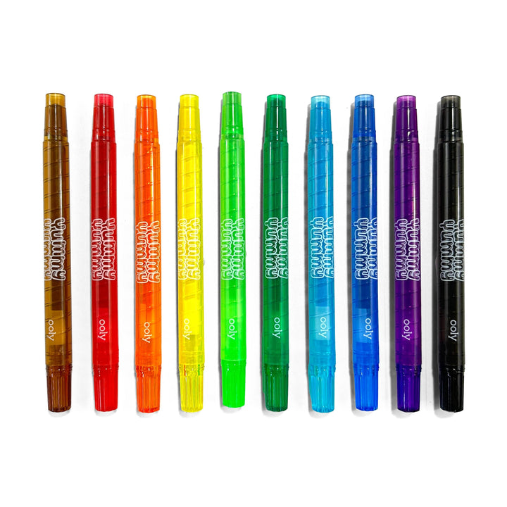 Ooly Yummy Yummy Sweet Scents Twist-Up Crayons (Set of 10)