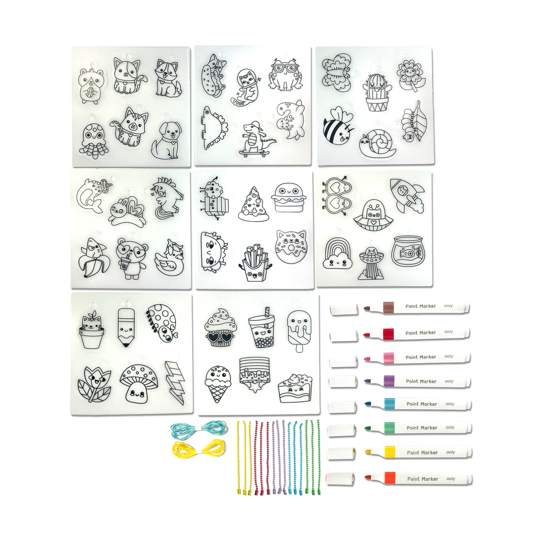Ooly Shrink-Its D.I.Y. Shrink Art Kit - Deluxe (73 PC Set)