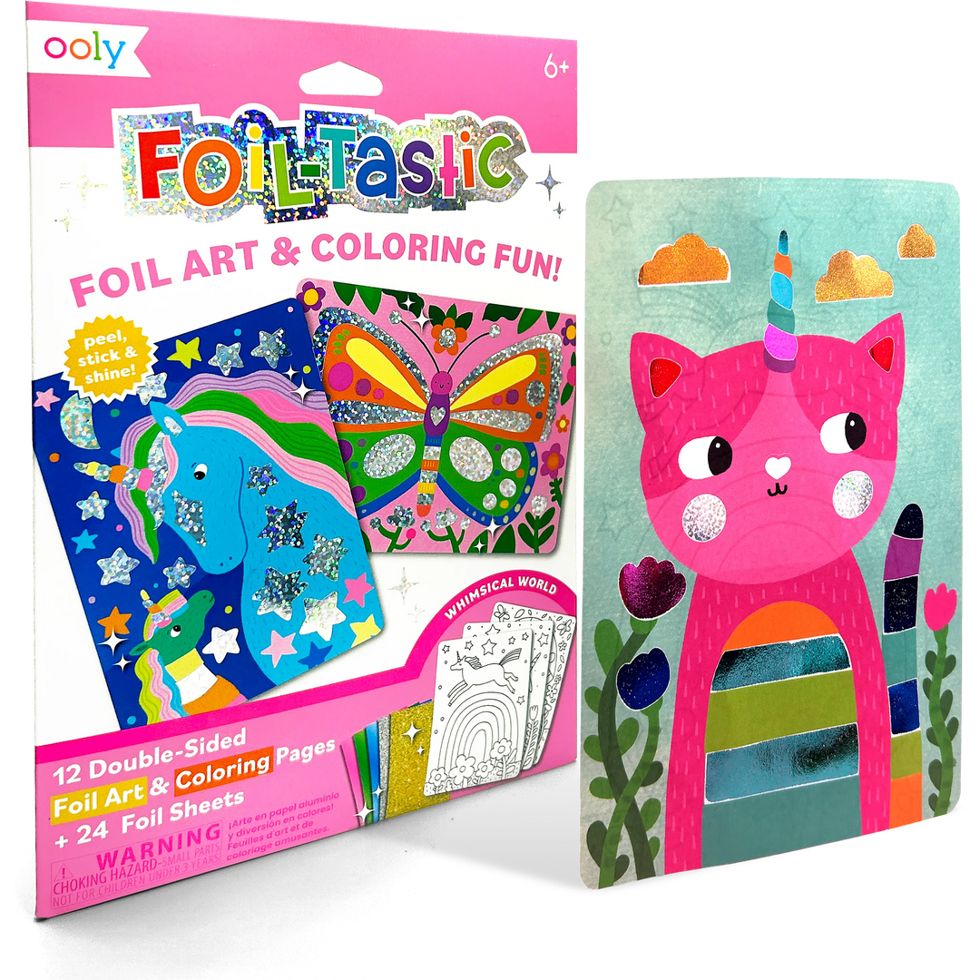 Ooly Foil-tastic Foil Art & Coloring Fun - Whimsical World