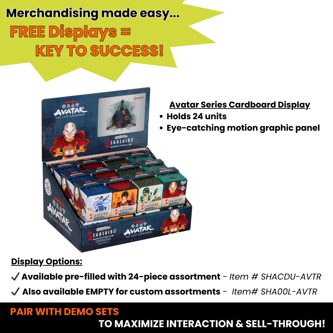 Shashibo Avatar Fire Magnetic Puzzle Cube