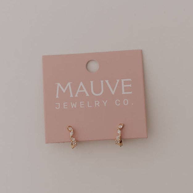 Mauve Jewelry Co Iris Diamond Hoops
