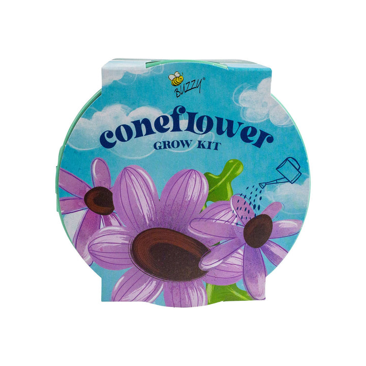 Buzzy Seeds Grow Gifts Kids Flower Grow Pail – Coneflower Garden Starter Gift