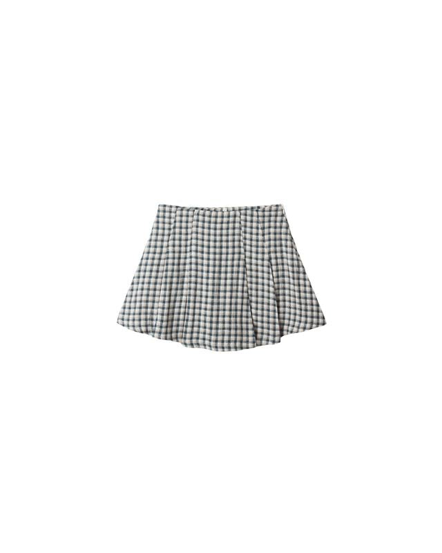 Rylee + Cru Pleated Mini Skirt - Navy