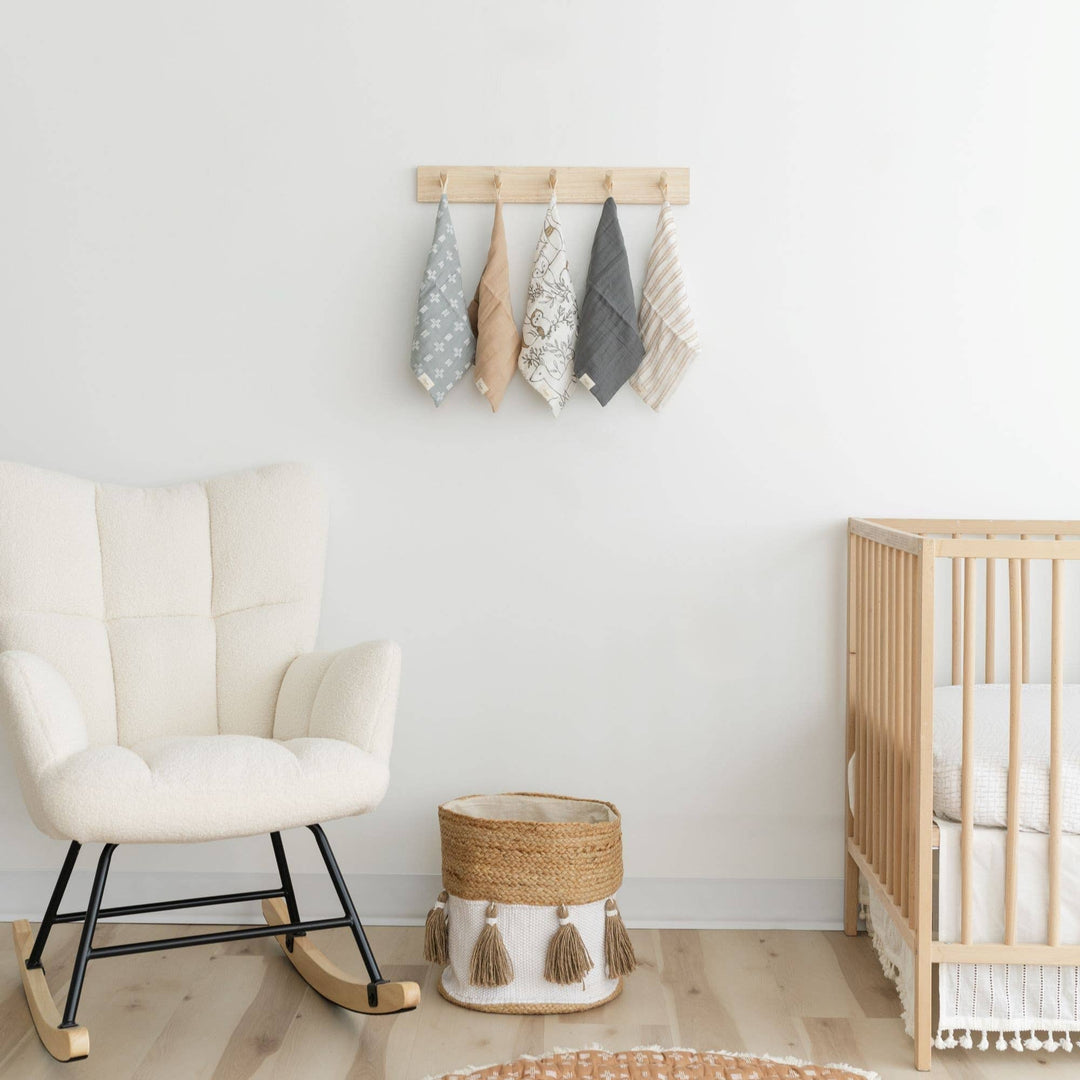 Crane Baby 5-pc. Wash Cloth Set - Ezra Woodland